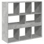 Preview: Bücherregal/Raumteiler Betongrau 100x33x94,5 cm