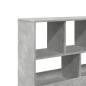 Preview: Bücherregal/Raumteiler Betongrau 100x33x94,5 cm