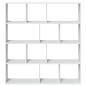 Preview: Bücherregal Weiß 132x29x141,5 cm Holzwerkstoff