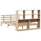 Preview: Massivholzbett mit Regal ohne Matratze 140x190 cm Kiefer