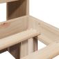 Preview: Massivholzbett mit Regal ohne Matratze 140x190 cm Kiefer