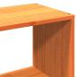 Preview: Massivholzbett mit Regal ohne Matratze Wachsbraun 90x200 cm