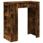 Preview: Bartisch mit Regal Räuchereiche 95x47x103,5 cm Holzwerkstoff