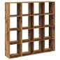 Preview: Bücherregal Altholz-Optik 137,5x29x137,5 cm Holzwerkstoff