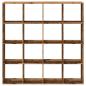 Preview: Bücherregal Altholz-Optik 137,5x29x137,5 cm Holzwerkstoff