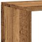 Preview: Bücherregal Altholz-Optik 137,5x29x137,5 cm Holzwerkstoff
