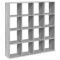 Preview: Bücherregal Grau Sonoma 137,5x29x137,5 cm Holzwerkstoff