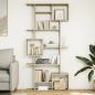 Preview: ARDEBO.de - Bücherregal Sonoma-Eiche 92x29x188 cm Holzwerkstoff