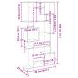 Preview: Bücherregal Sonoma-Eiche 92x29x188 cm Holzwerkstoff