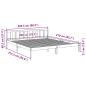 Preview: Massivholzbett Extra Lang ohne Matratze 200x210 cm Kiefernholz