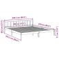 Preview: Extra langes Massivholzbett ohne Matratze 200x220 Kiefernholz