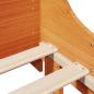 Preview: Massivholzbett ohne Matratze Wachsbraun 100x200 Kiefernholz