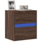 Preview: ARDEBO.de - TV-Wandschrank mit LED-Beleuchtung Eichen-Optik 41x31x45 cm