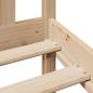 Preview: Massivholzbett mit Regal ohne Matratze 200x200 cm Kiefernholz