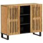 Preview: ARDEBO.de - Sideboard 90x34x75 cm Raues Massivholz Mango