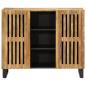 Preview: Sideboard 90x34x75 cm Raues Massivholz Mango