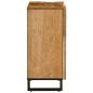Preview: Sideboard 90x34x75 cm Raues Massivholz Mango