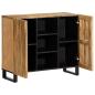 Preview: Sideboard 90x34x75 cm Raues Massivholz Mango