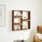 Preview: ARDEBO.de - Wandschrank Altholz-Optik 80x15x80 cm Holzwerkstoff