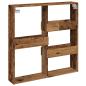 Preview: Wandschrank Altholz-Optik 80x15x80 cm Holzwerkstoff