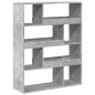 Preview: Bücherregal Betongrau 100x33x125,5 cm Holzwerkstoff
