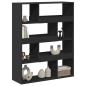 Preview: Bücherregal Schwarz 100x33x125,5 cm Holzwerkstoff