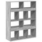 Preview: Raumteiler Grau Sonoma 100x33x125,5 cm Holzwerkstoff