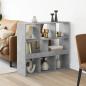 Preview: ARDEBO.de - Raumteiler Betongrau 100x33x94,5 cm Holzwerkstoff