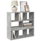 Preview: Raumteiler Betongrau 100x33x94,5 cm Holzwerkstoff