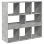 Preview: Raumteiler Betongrau 100x33x94,5 cm Holzwerkstoff