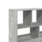 Preview: Raumteiler Betongrau 100x33x94,5 cm Holzwerkstoff