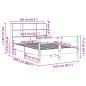 Preview: Massivholzbett mit Regal ohne Matratze 160x200 cm Kiefer