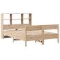 Preview: Massivholzbett mit Regal ohne Matratze 160x200 cm Kiefer