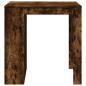 Preview: Bartisch Räuchereiche 102x70x103,5 cm Holzwerkstoff