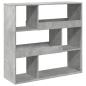 Preview: Raumteiler Betongrau 100x33x94,5 cm Holzwerkstoff