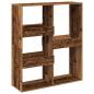 Preview: Raumteiler Altholz-Optik 100x33x115 cm Holzwerkstoff