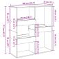 Preview: Raumteiler Altholz-Optik 100x33x115 cm Holzwerkstoff