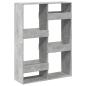 Preview: Raumteiler Betongrau 100x33x135 cm Holzwerkstoff