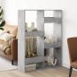 Preview: Raumteiler Betongrau 100x33x135 cm Holzwerkstoff