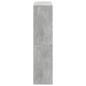 Preview: Raumteiler Betongrau 100x33x135 cm Holzwerkstoff