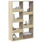 Preview: Raumteiler Sonoma-Eiche 100x33x155,5 cm Holzwerkstoff
