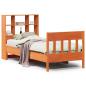 Preview: Massivholzbett ohne Matratze Wachsbraun 100x200 Kiefernholz