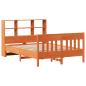 Preview: Massivholzbett ohne Matratze Wachsbraun 150x200 cm Kiefernholz