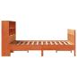 Preview: Massivholzbett ohne Matratze Wachsbraun 150x200 cm Kiefernholz