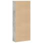 Preview: Bücherregal Betongrau 80x30x189 cm Holzwerkstoff