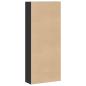 Preview: Bücherregal Schwarz 80x30x189 cm Holzwerkstoff