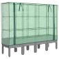 Preview: Hochbeet mit Gewächshaus-Aufsatz Rattan-Optik 160x40x140 cm