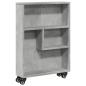 Preview: Aufbewahrungswagen Schmal Betongrau 48x13x68 cm Holzwerkstoff