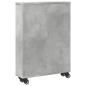 Preview: Aufbewahrungswagen Schmal Betongrau 48x13x68 cm Holzwerkstoff