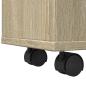 Preview: Schmaler Badschrank mit Rädern Sonoma-Eiche Holzwerkstoff
